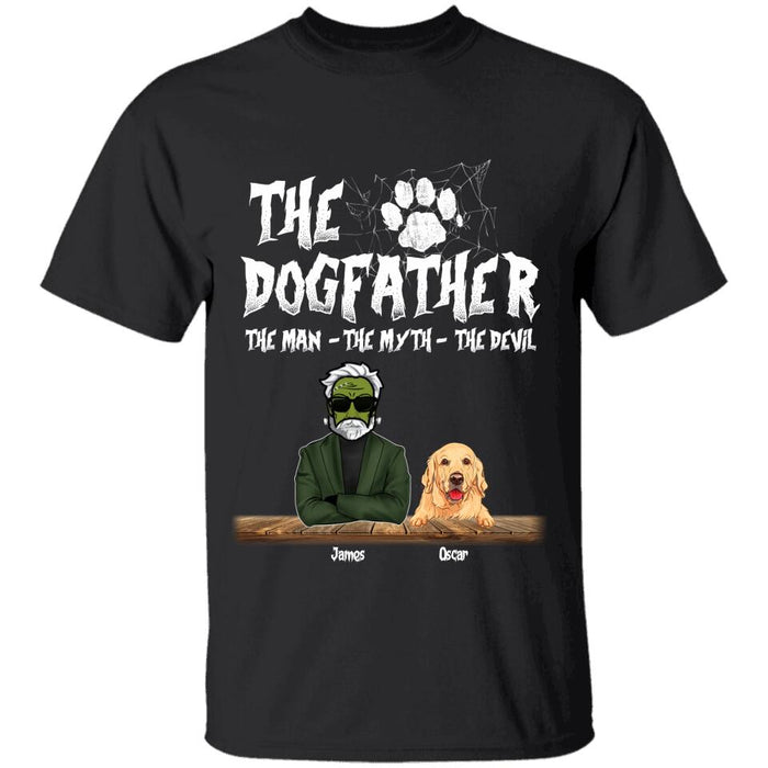 Dog Dad The Man The Myth The Devil Personalized T-shirt TS-NB1761