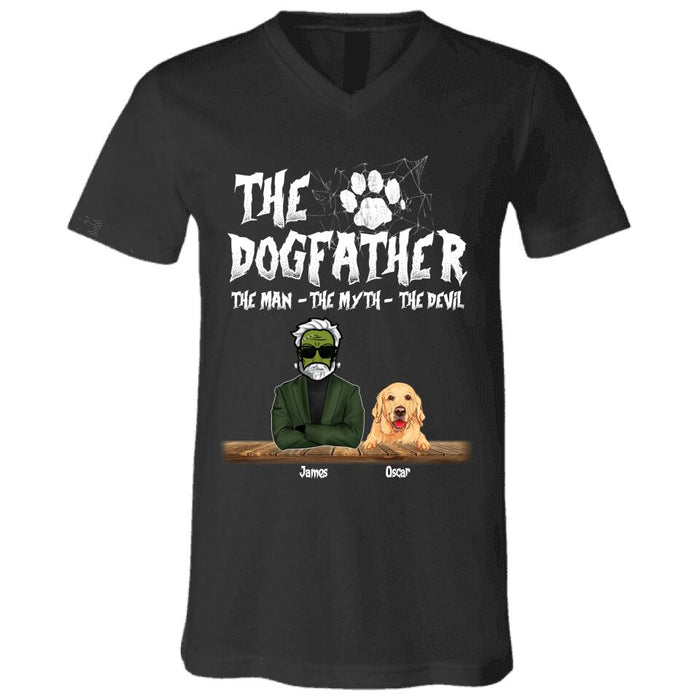 Dog Dad The Man The Myth The Devil Personalized T-shirt TS-NB1761