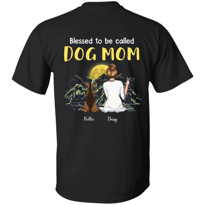 Blessed to be called Dog Mom Personalized Back T-shirt TS-NB1945