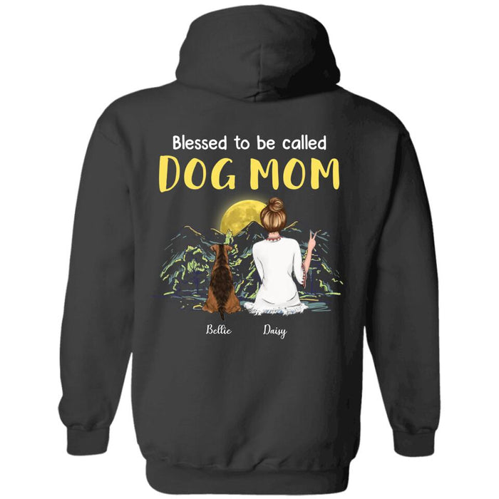 Blessed to be called Dog Mom Personalized Back T-shirt TS-NB1945