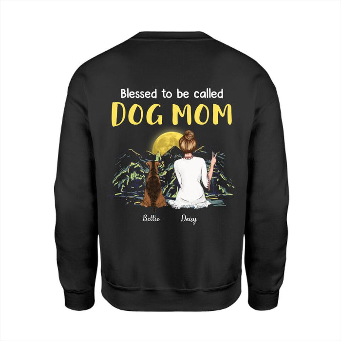 Blessed to be called Dog Mom Personalized Back T-shirt TS-NB1945