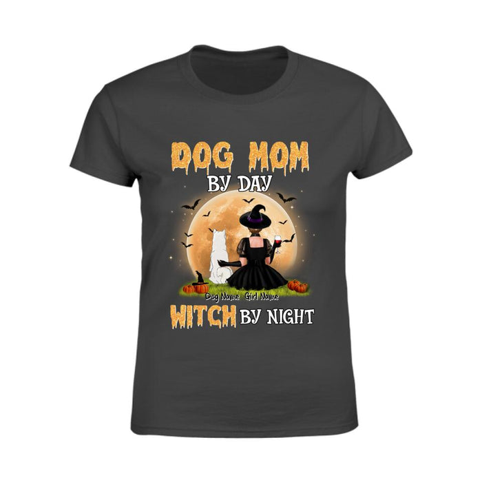 Dog Mom By Day Witch By Night Personalized T-shirt TS-NB1964