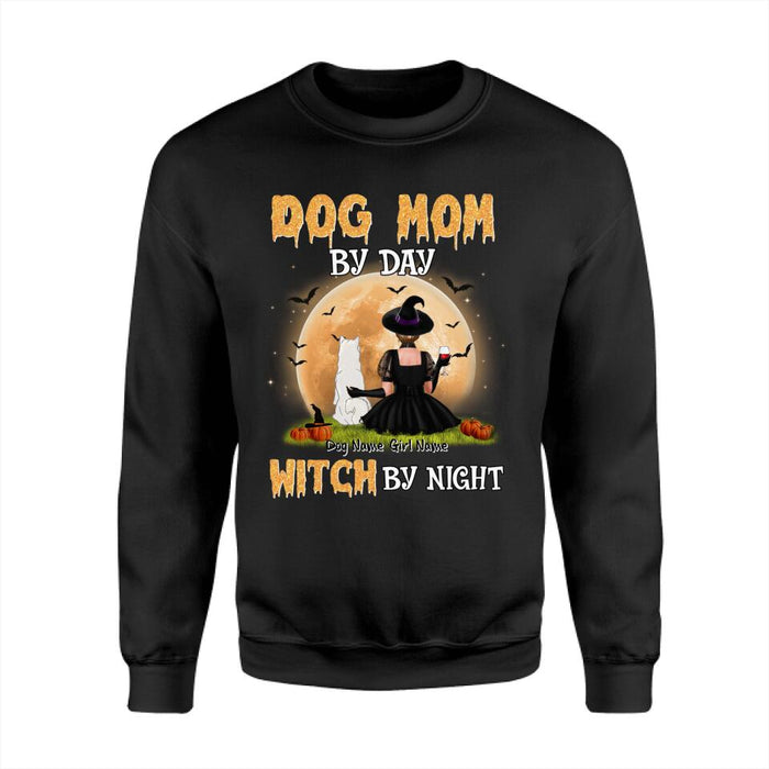 Dog Mom By Day Witch By Night Personalized T-shirt TS-NB1964