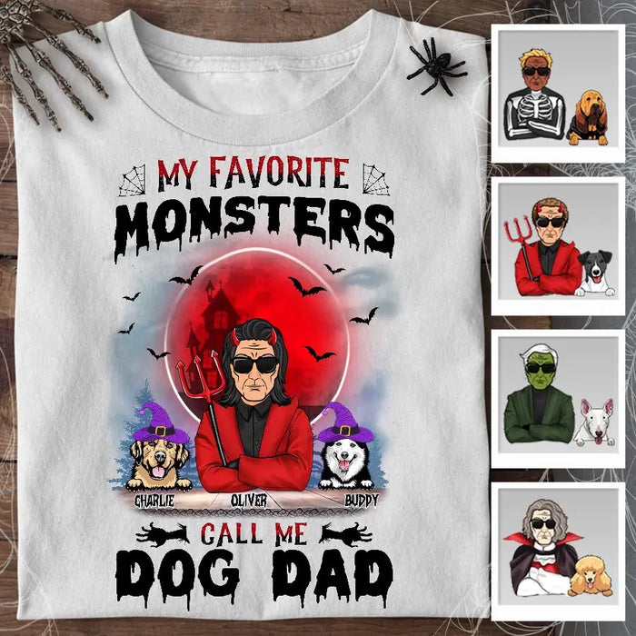 Favorite Monsters Dad GrandPa Personalized T-shirt TS-NB1959