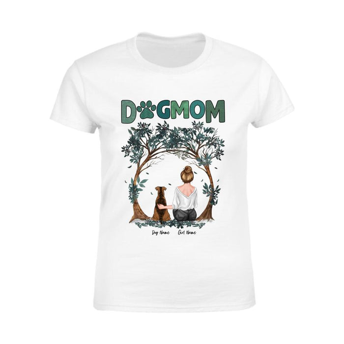 Dog Mom Under The Tree  Personalized T-shirt TS-NB1841