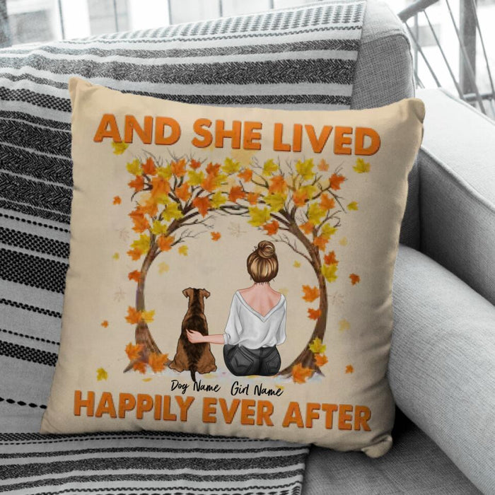 And She Lived Happily Ever After Personalized Pillow P-NB1840