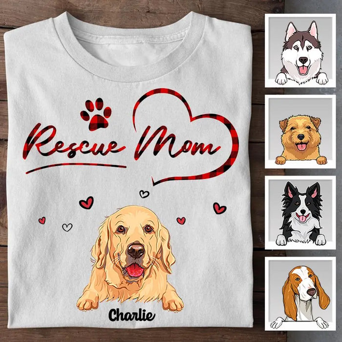 Rescue Mom Personalized T-shirt TS-NB1980