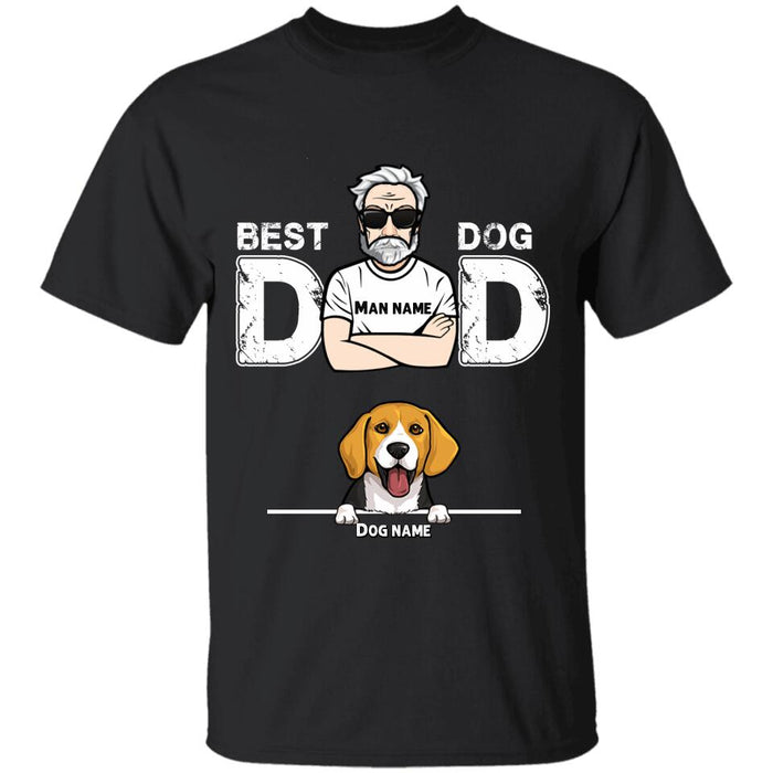 Best Dog Dad Personalized T-shirt TS-NB1833