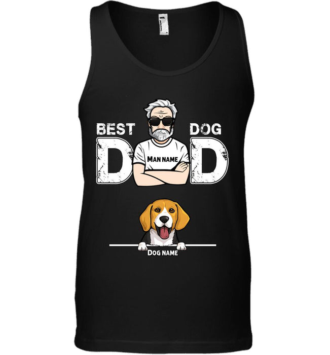 Best Dog Dad Personalized T-shirt TS-NB1833