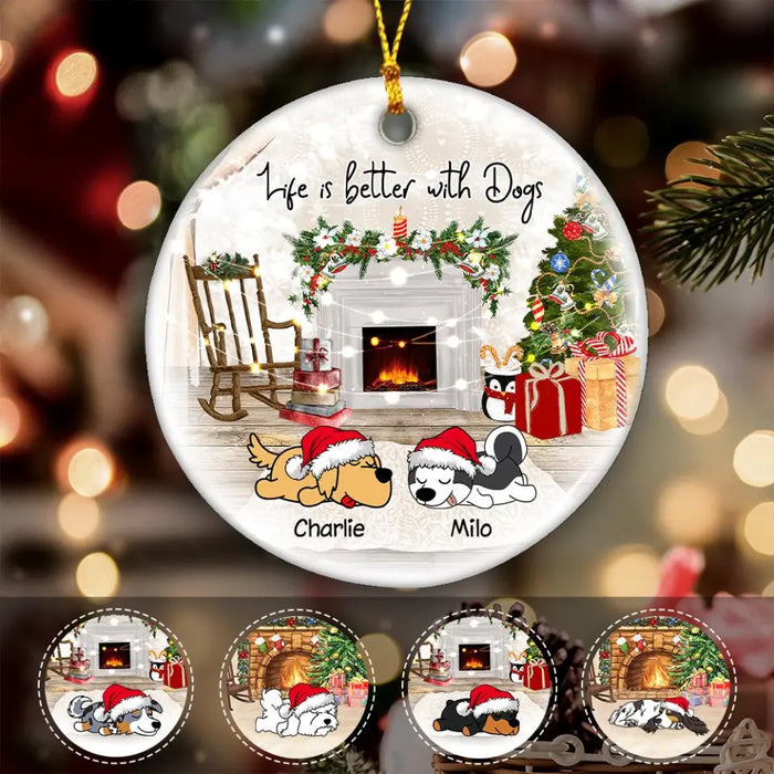 Baby It's Cold Outside Personalized Circle Ornament O-NB1983