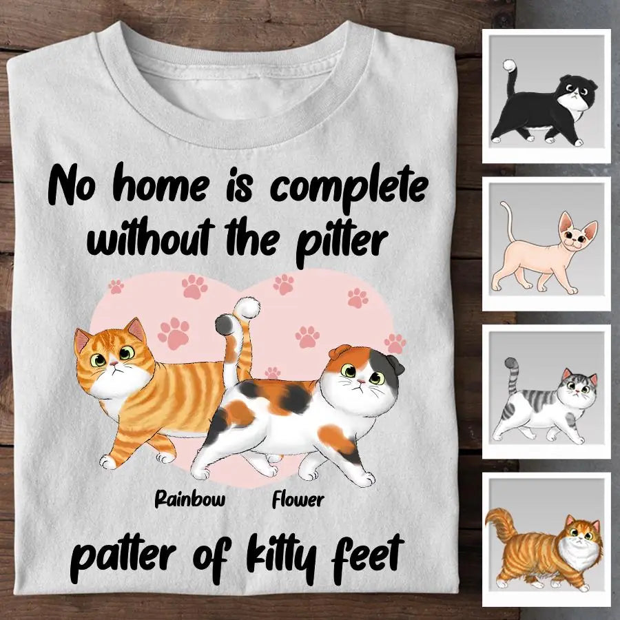 Targa In Legno A Cuore Per Amanti Dei Cani - This Home Is Not Complete Without The Pitter Patter Of Doggy Feet