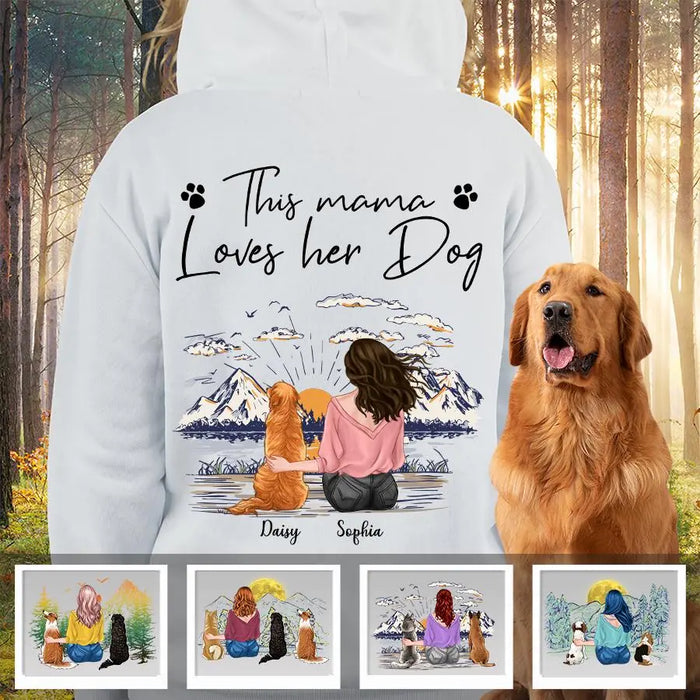 A Girl Who Loves Her Dog Personalized Back T-shirt TS-NB2043