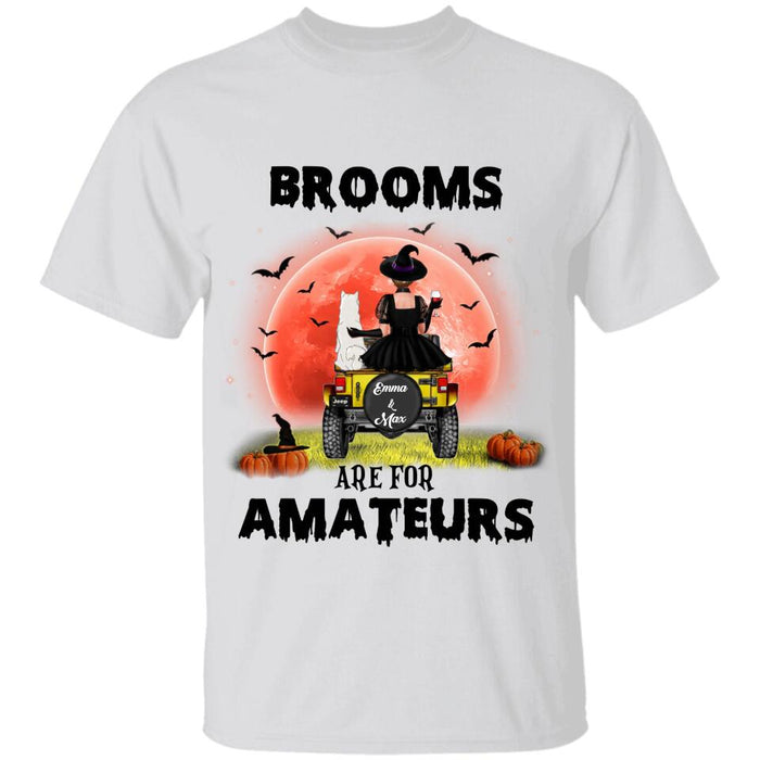 Witch Brooms Are For Amateurs Personalized T-shirt TS-NB1818