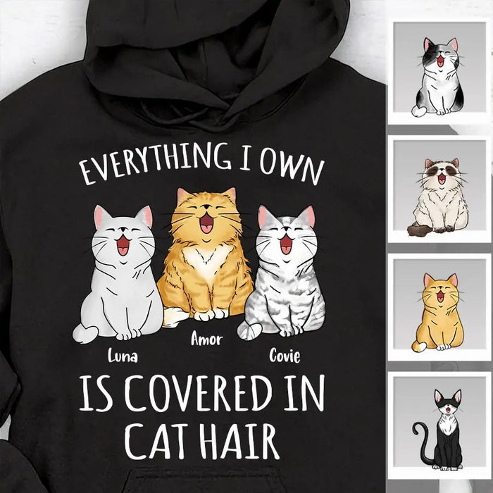 Everything I Own Is Covered In Cat Hair Personalized T-shirt TS-NB2086