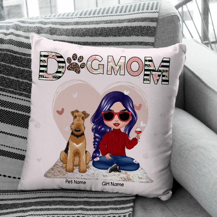 Dog Mom Personalized Pillow P-NB1692