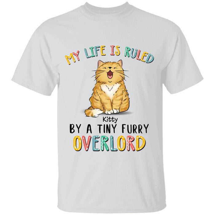 Cute Cat My Life Is Ruled By Tiny Furry Overlords Personalized T-shirt TS-NB2102