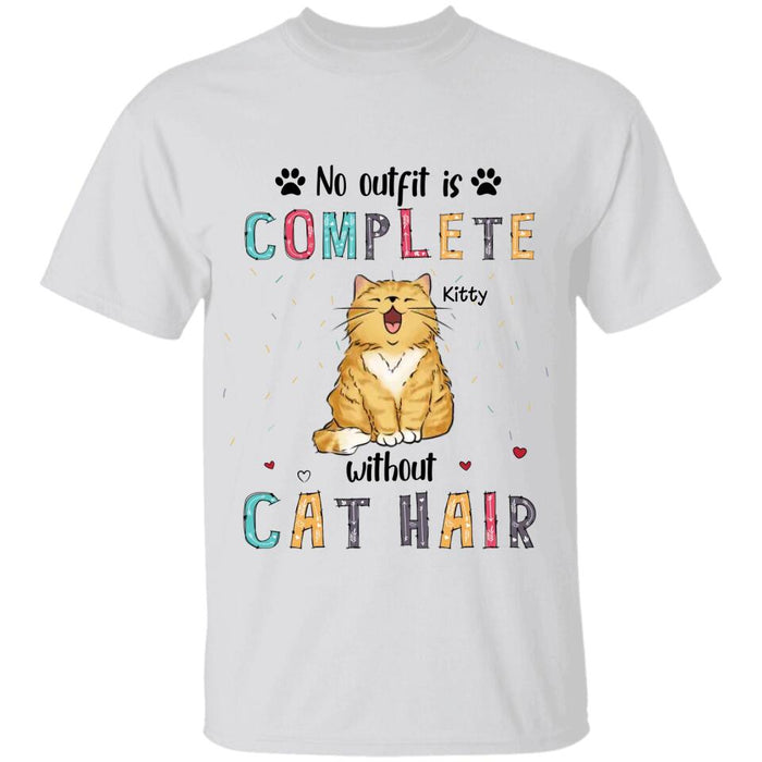 Cat Lover No Outfit Is Complete Without Cat Hair Personalized T-shirt TS-NB2088