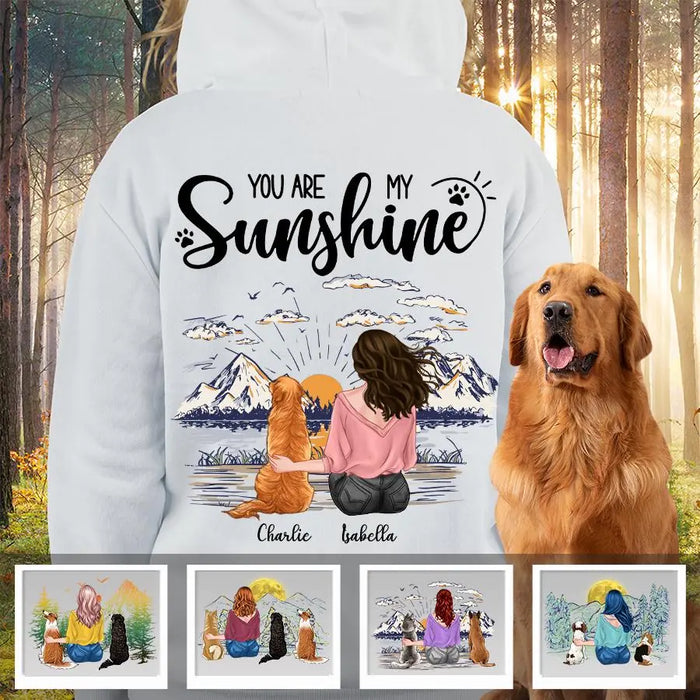 Back View You Are My Sunshine Personalized T-shirt TS-NB2044