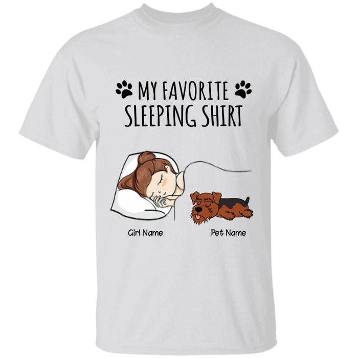 My Favorite Sleeping Shirt Personalized T-Shirt TS-PT2158