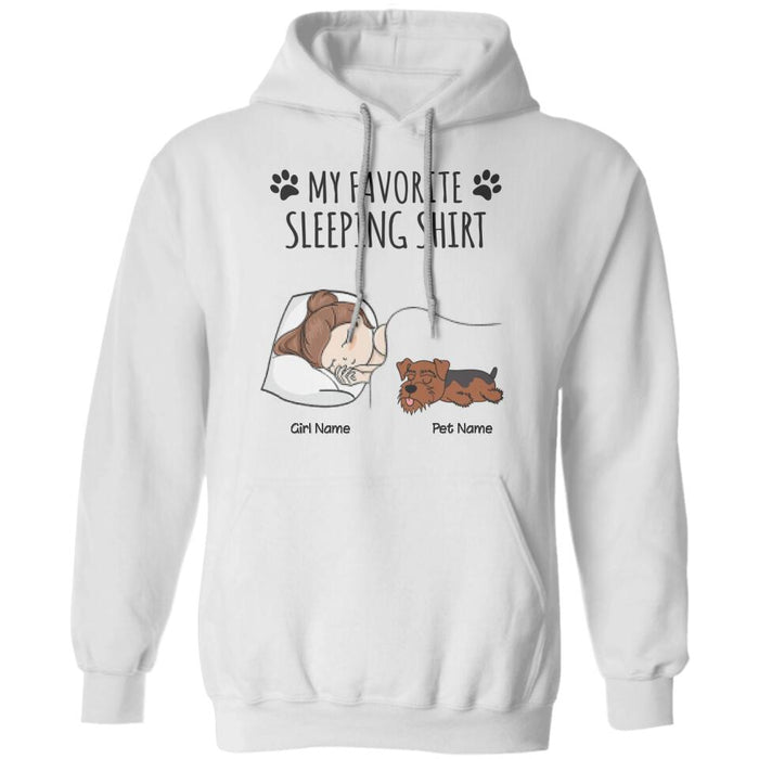 My Favorite Sleeping Shirt Personalized T-Shirt TS-PT2158