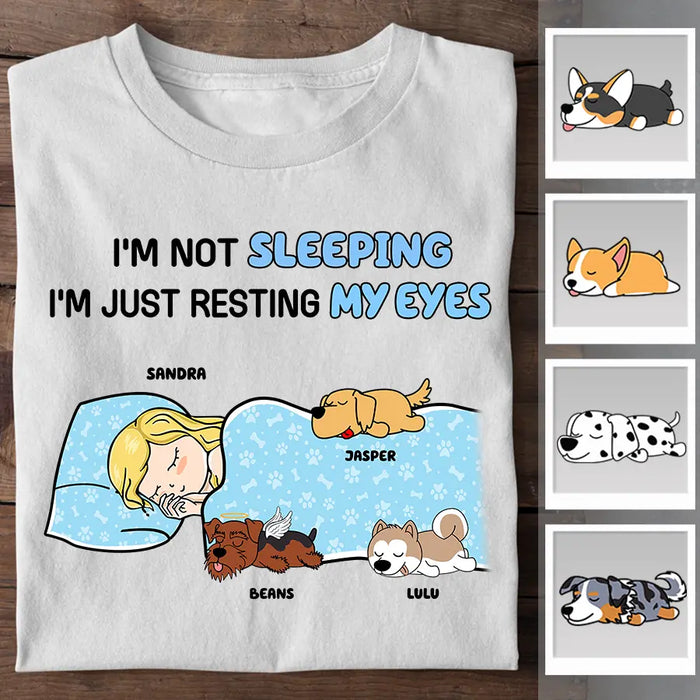 Funny I'm Not Sleeping I'm Just Resting My Eyes Personalized T-shirt TS-NB2162