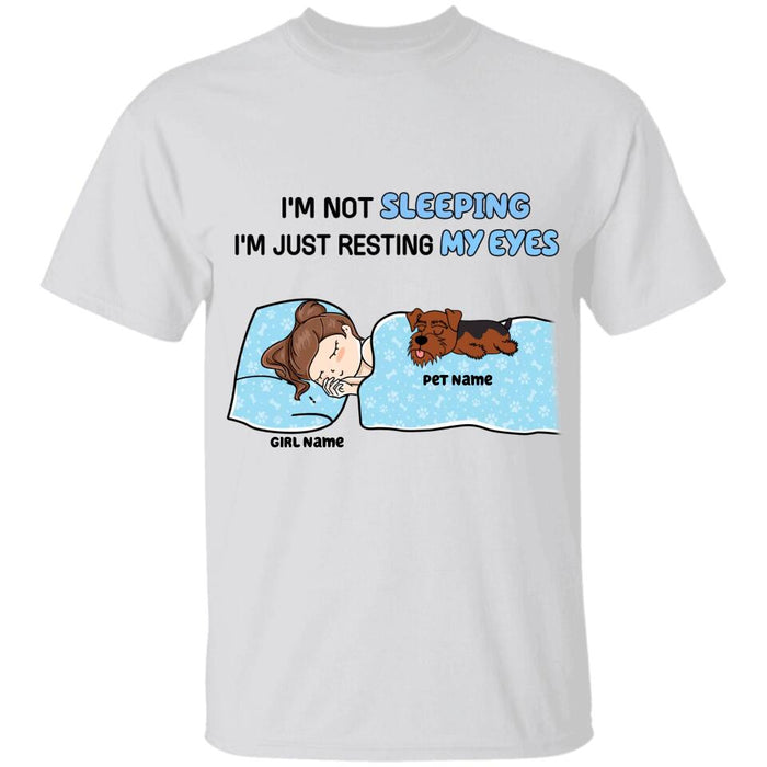 Funny I'm Not Sleeping I'm Just Resting My Eyes Personalized T-shirt TS-NB2162