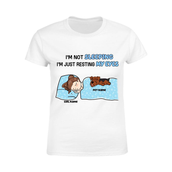 Funny I'm Not Sleeping I'm Just Resting My Eyes Personalized T-shirt TS-NB2162