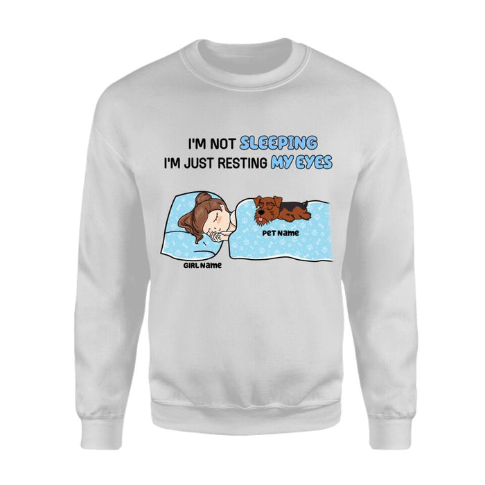 Funny I'm Not Sleeping I'm Just Resting My Eyes Personalized T-shirt TS-NB2162