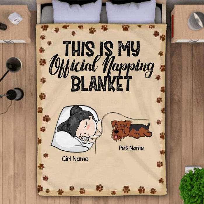 My Official Napping Blanket Personalized Blanket B-NB2168