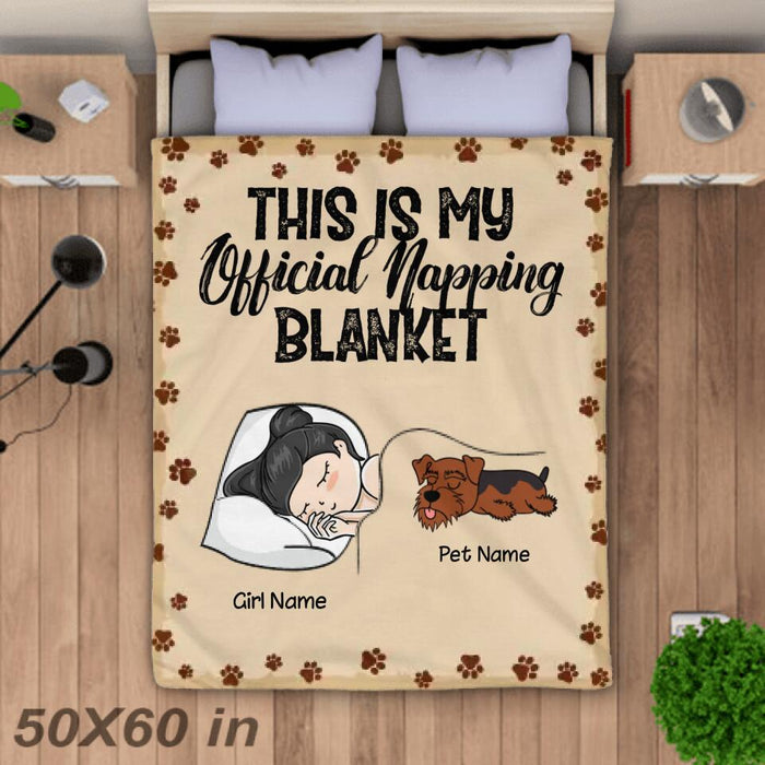 My Official Napping Blanket Personalized Blanket B-NB2168