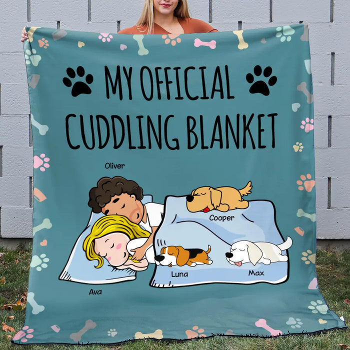 My Official Cuddling Blanket Personalized Blanket B-NB2169