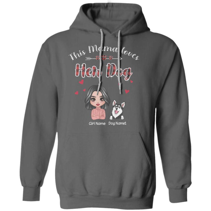 Sparklers This Mama Loves Her Dogs Personalized T-shirt TS-NB2064