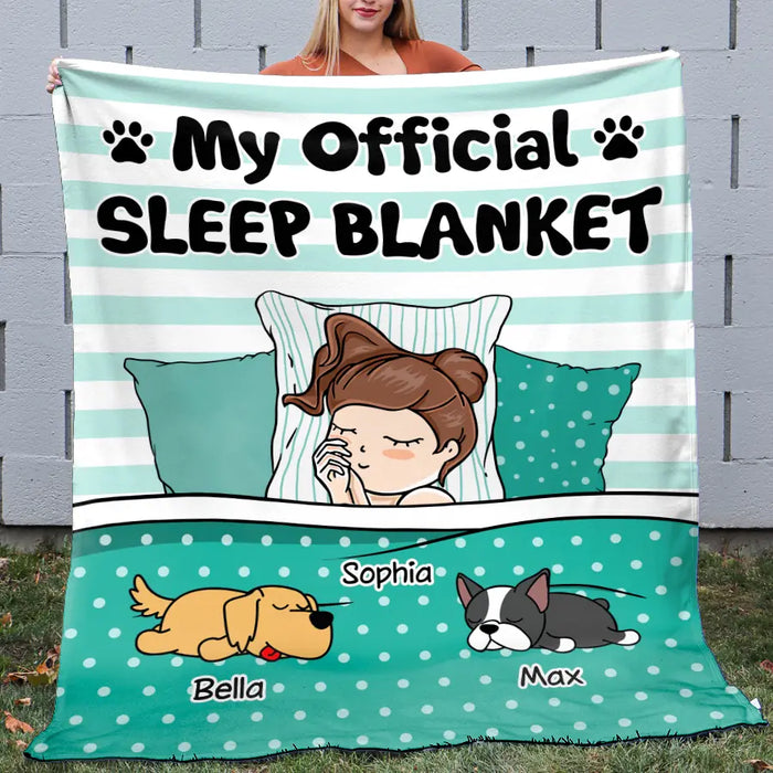 My Official Sleeping Personalized Blanket B-NB2179