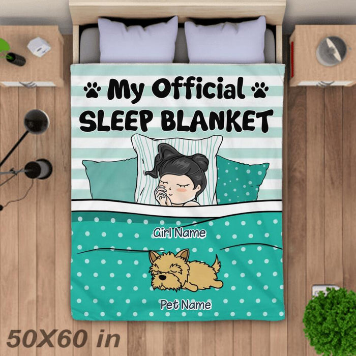 My Official Sleeping Personalized Blanket B-NB2179