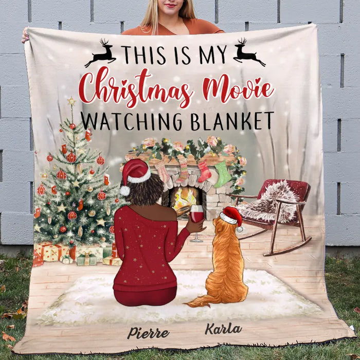 This Is My Christmas Movie Watching Personalized Blanket B-NB2196