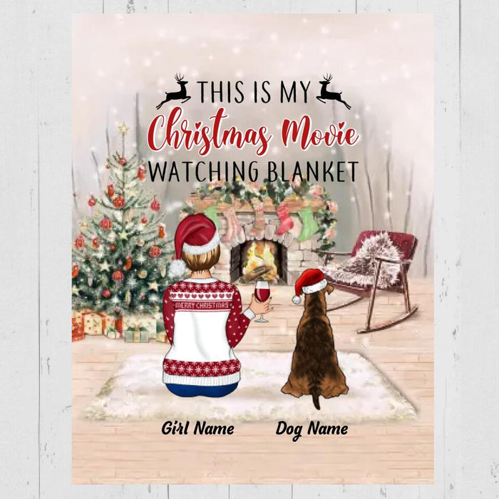 This Is My Christmas Movie Watching Personalized Blanket B-NB2196