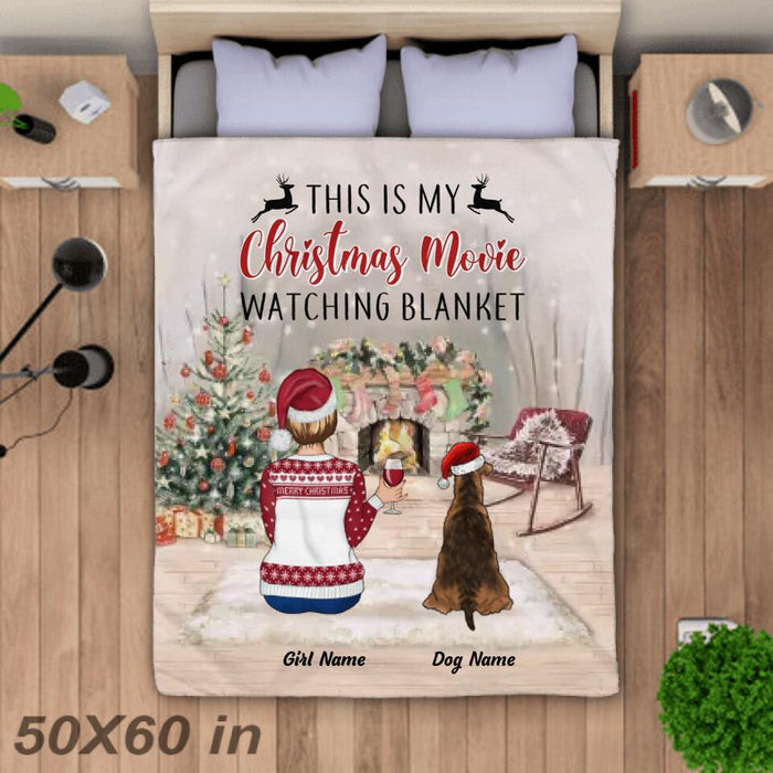 This Is My Christmas Movie Watching Personalized Blanket B-NB2196