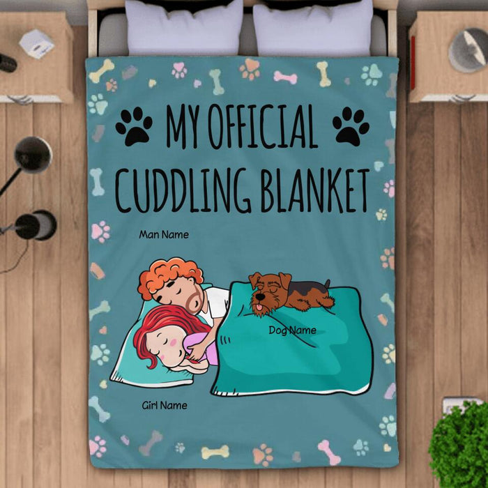 My Official Cuddling Blanket Personalized Blanket B-NB2169