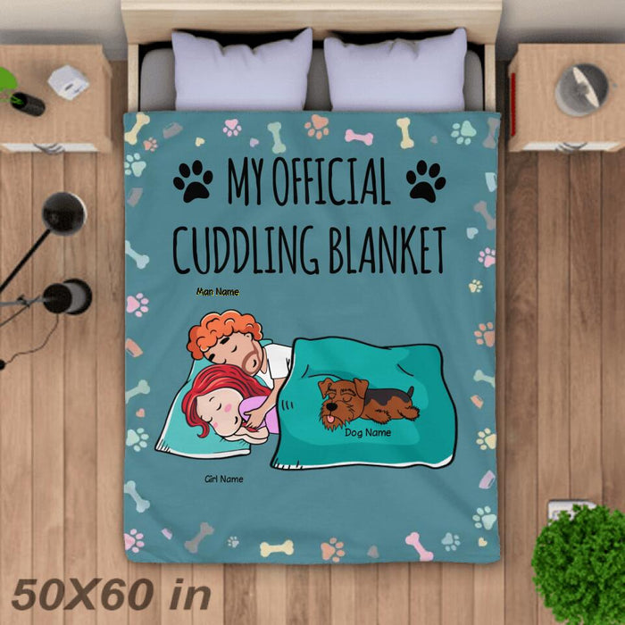 My Official Cuddling Blanket Personalized Blanket B-NB2169