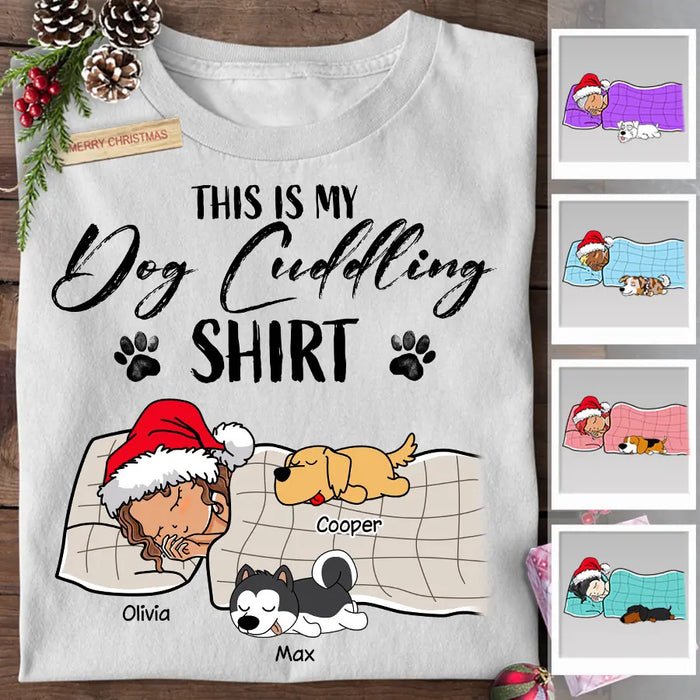 This Is My Dog Cuddling Personalized T-shirt TS-NB2201