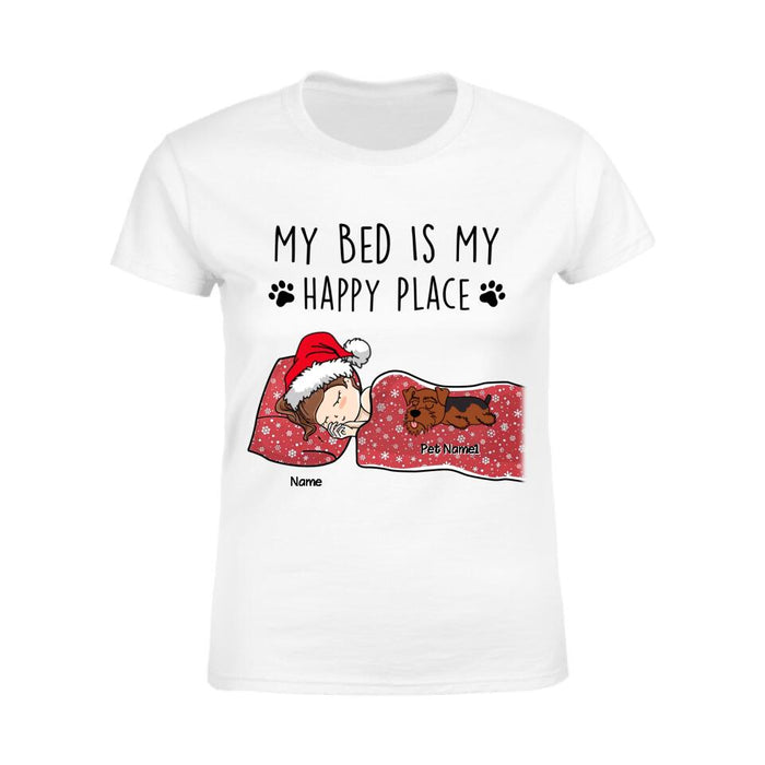 My Bed Is My Happy Place Personalized T-shirt TS-NB2189