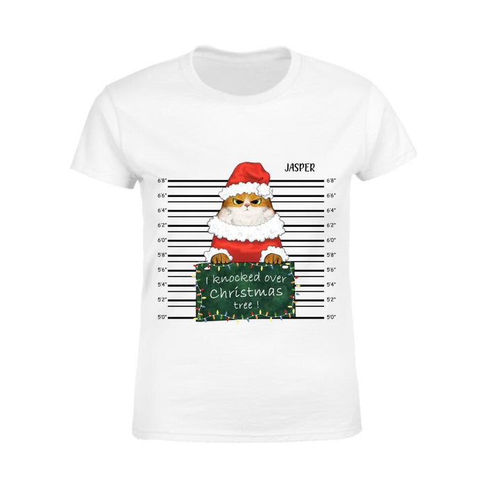 I Knocked Over Christmas Tree Personalized T-Shirt TS-PT2195