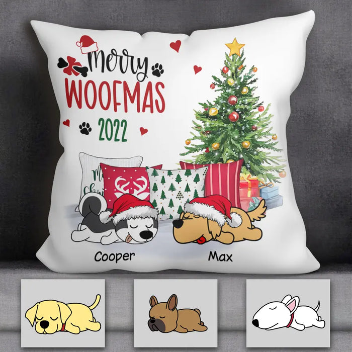 Merry Woofmas 2022 Personalized Pillow P-NB2191