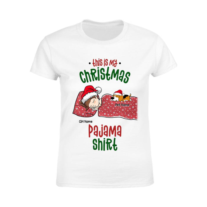 This Is My Christmas Pajama Shirt Personalized T-shirt TS-PT2214