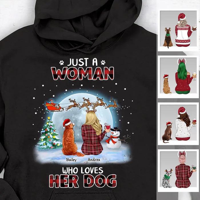 Just A Woman Who Loves Her Dogs Personalized T-shirt TS-NB2210