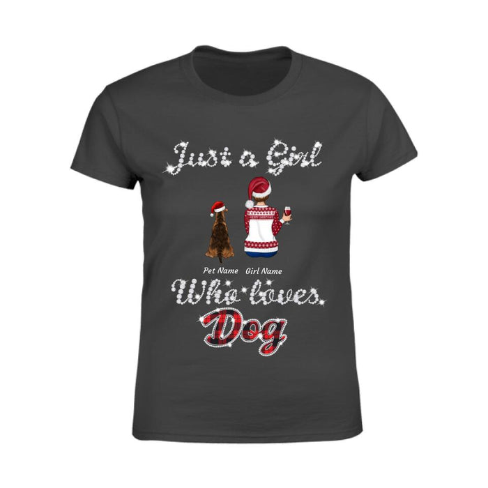 Just A Girl Who Love Dogs Personalized T-shirt TS-NB2211