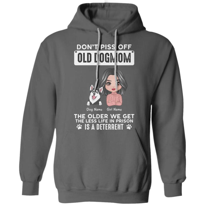 Don't Piss Off An Old DogMom Personalized T-shirt TS-NB2219