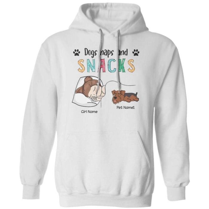 Dogs Naps & Snacks Personalized T-shirt TS-NB2287