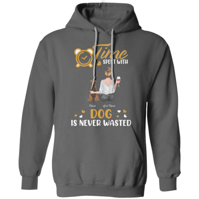 Time Spent With Dogs Is Never Wasted Personalized T-shirt TS-NB2291