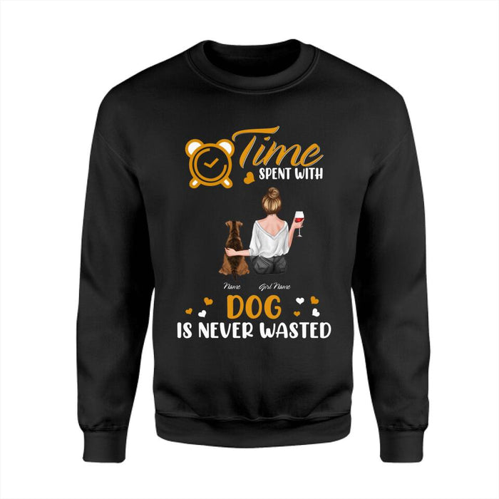 Time Spent With Dogs Is Never Wasted Personalized T-shirt TS-NB2291